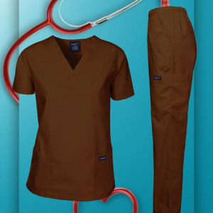 M.S.K. Coffee Brown Medical Scrub-Unisex